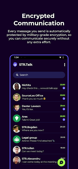 Encrypted STR.Talk conversations